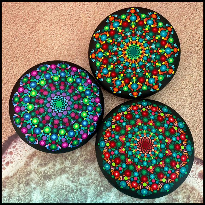 Wooden Mandala Pebbles (Series II)
