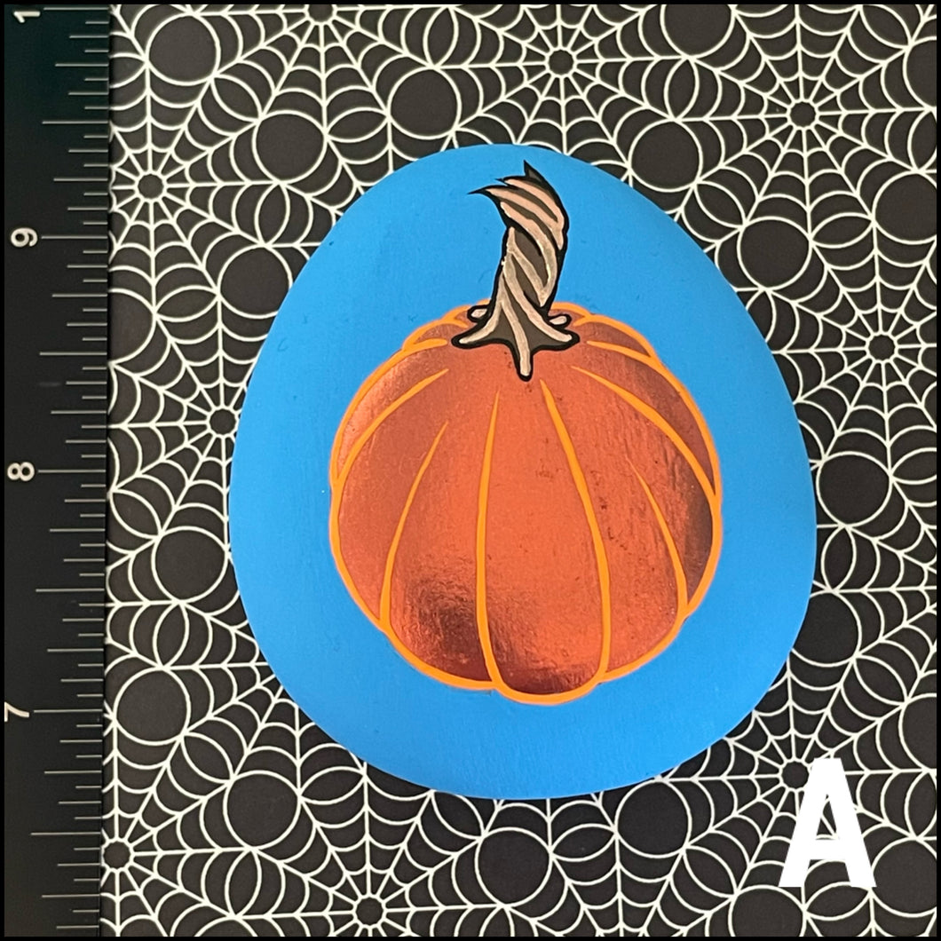 Metallic Pumpkin Rocks