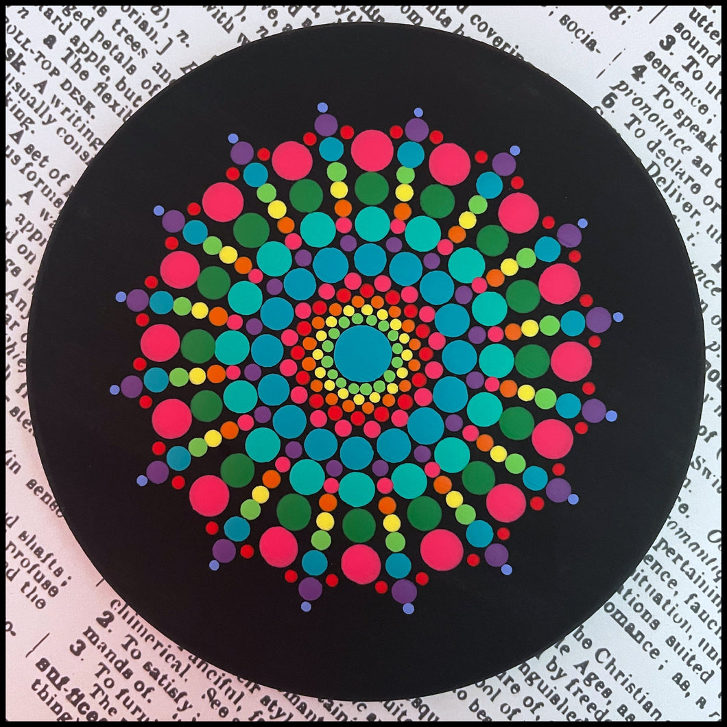 Painting Class: Mandala on a Wooden Coaster (5/25)