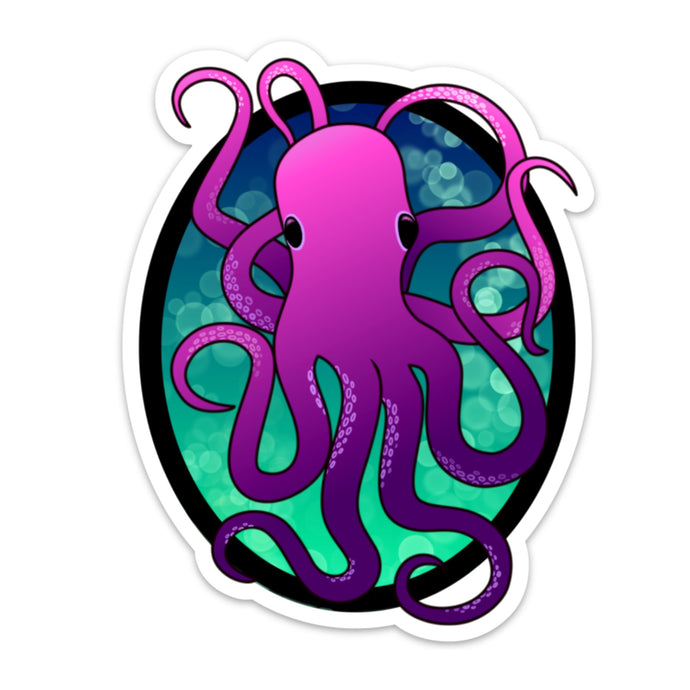 Octopus Die Cut Sticker (5