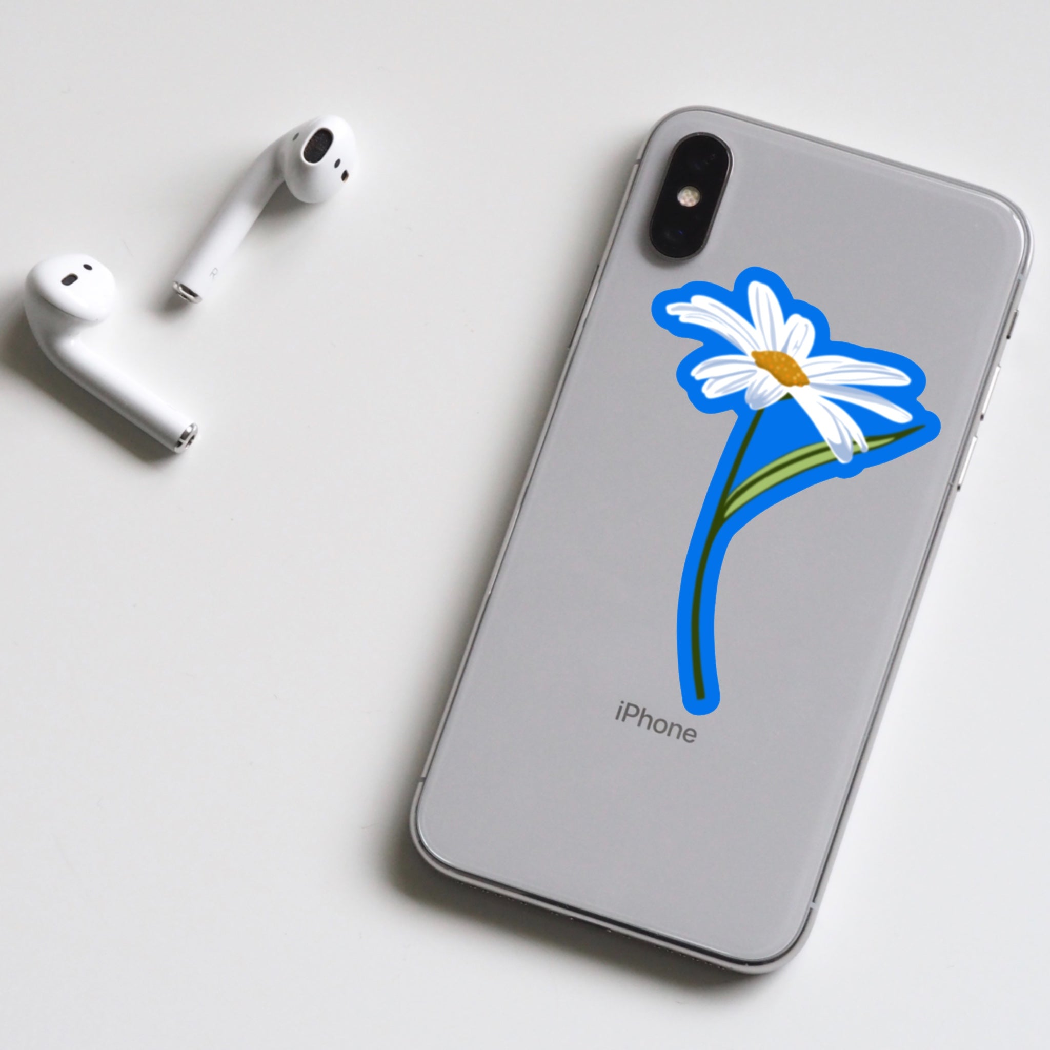 White Daisy Sticker