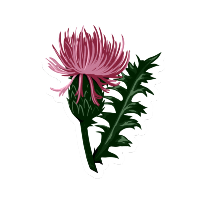 Thistle Die Cut Sticker (3