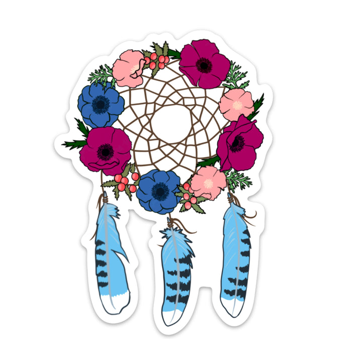 Floral Dreamcatcher Die Cut Sticker (5