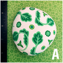 Green and White "Porcelain" Rocks
