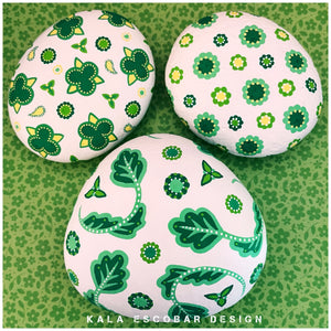 Green and White "Porcelain" Rocks