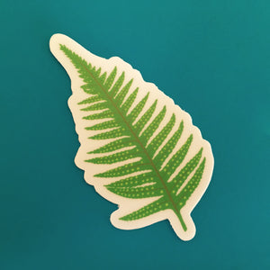 Fern Die Cut Sticker (3")