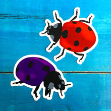 Red Ladybug Die Cut Sticker (3")