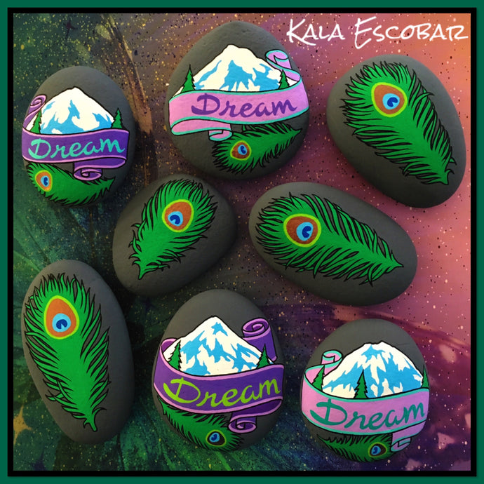 Peacock Feather Rocks