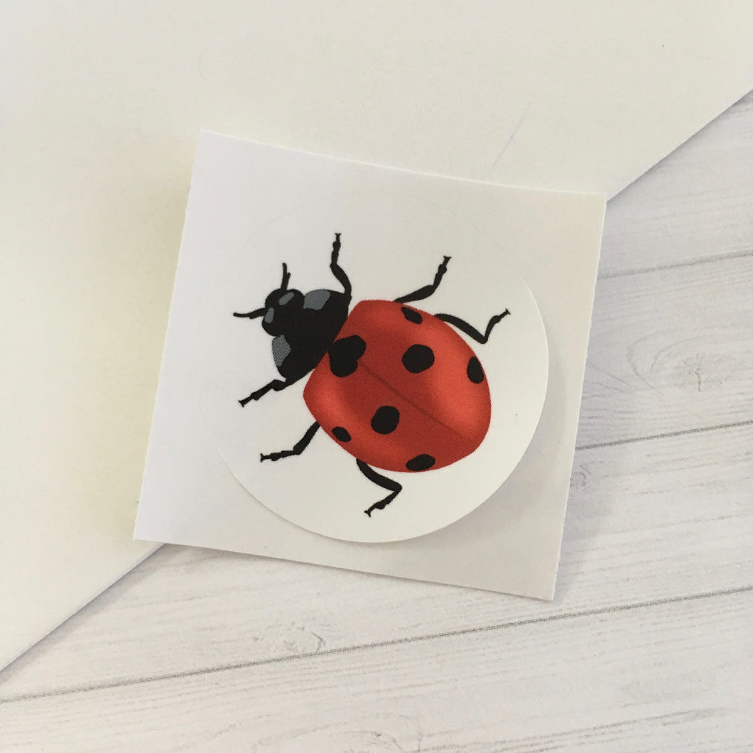 Ladybug Circle Sticker (1.5