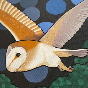 Desert Barn Owl Painting (8")