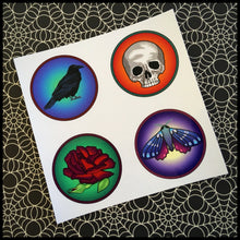Dark Imagination Circle Stickers (1.5")