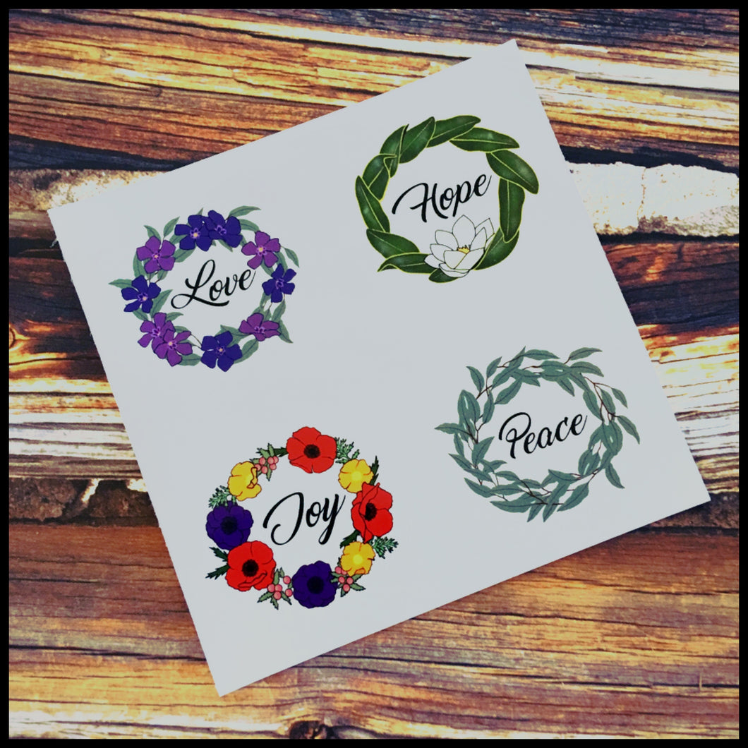 Affirmation Circle Stickers (1.5