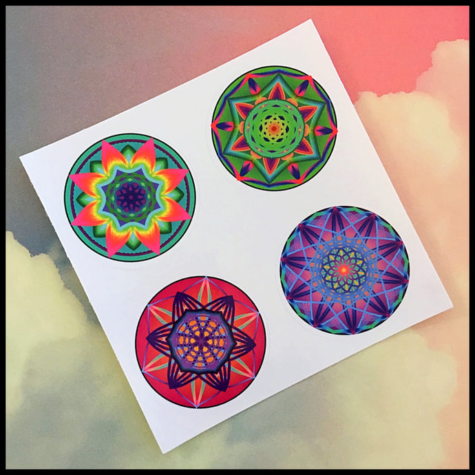 Mandala Circle Stickers (1.5