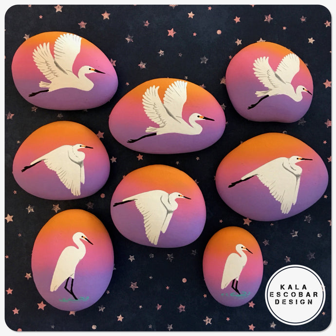 Egret at Sunrise Rocks