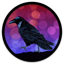 Bokeh Raven Sticker (3")