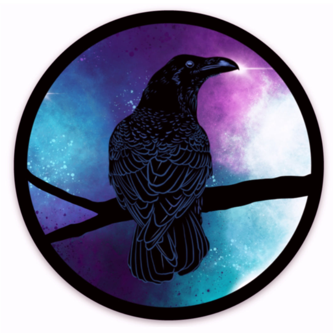 Galactic Raven Sticker (3