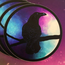 Galactic Raven Sticker (3")