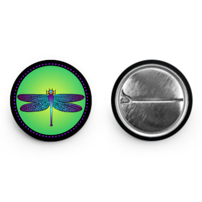 Bright Dragonfly Button (1