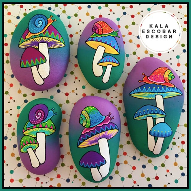 Snail & Mushroom Rocks (Series I)