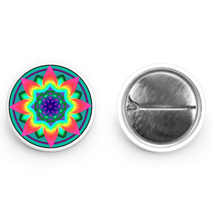 Colorful Mandala Button (1" Round)