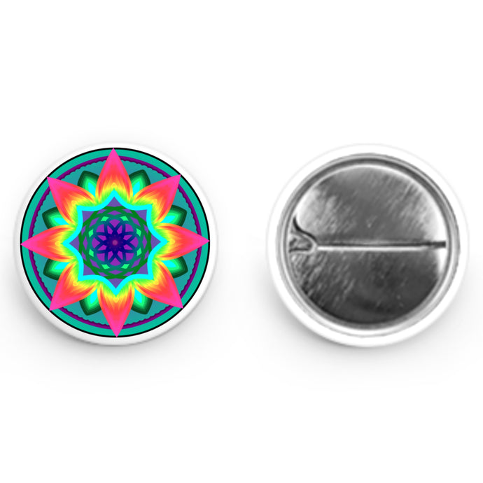 Colorful Mandala Button (1