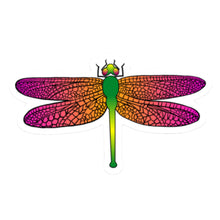 Pink Dragonfly Die Cut Sticker (3")